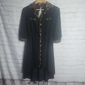 Black Cheetah Dress or Top